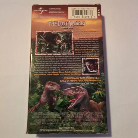 Lot of 2 VHS tape 1994 Jurassic park 1997 The lost world - Picture 9 of 13